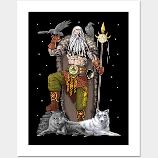 Viking Norse God Odin Posters and Art